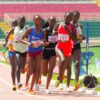Josephine Sembeyo (in blue) competes during Kenya's World Athletics Under-20 trials in May, where she qualified for the World Athletics Under-20 Championships in Oregon. Credit: Robert Kibet/IPS
