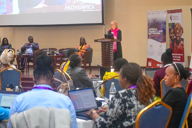 Lady Justice Mumbi Ngugi, a judge of Kenya's Court of Appeal, at the inaugural Africa Family Law Network Conference held in Nairobi. Credit: EqualityNow