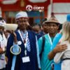 Participants in traditional dress take part in a cultural welcome at the UNCCD COP17 venue in Ulaanbaatar on Aug. 17, 2026, highlighting the cultural diversity of communities whose livelihoods are closely linked to rangelands. Credit: UN photo