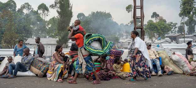 People continue to flee fighting in the eastern DR Congo where Rwanda-backed M23 rebels have made major gains. Credit: MONUSCO/Aubin Mukoni - illustrating displacement linked to the DR Congo conflict.