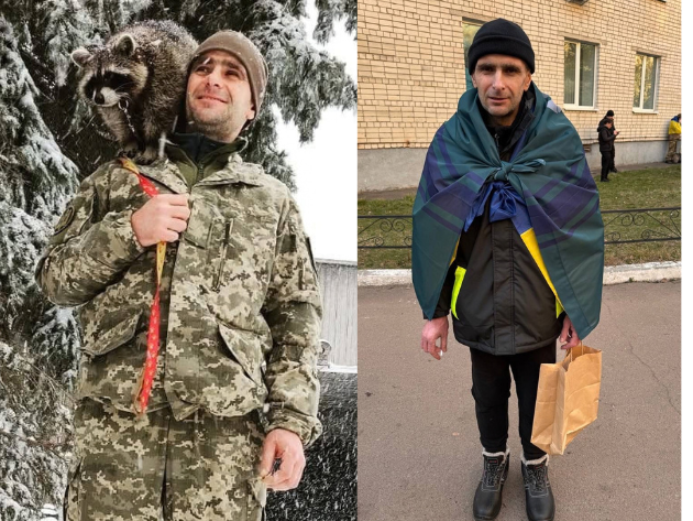The effects of torture and ill-treatment seen on Oleksandr Savov, a Ukrainian marine who took part in the defence of Mariupol after his release from Russian captivity. Credit: Anastasiia Savova
