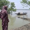 Nurunnahar, 45, is always afraid of the tide. Early warning of the tide helps her prepare. Photographed at Jhapali village in Shyamnagar upazila (sub-district) of Satkhira district, Bangladesh. Credit: Rafiqul Islam Montu/IPS