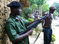 2004 photo of Ijaw militants in a Niger Delta village. Credit:  George Osodi/IRIN