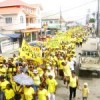 Mining protest march in Bartica, Guyana. Credit: Jules Gibson/IPS