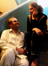 Riffi Khan(left)and community leader Bindya Rana (right) enjoying a light moment. Credit: Zofeen Ebrahim/IPS Riffi Khan(left)and community leader Bindya Rana (right) enjoying a light moment. Credit: Zofeen Ebrahim/IPS