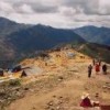 Miners on Algamarca hill in Peru Credit: Office of the President of Peru