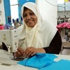 Sawsan Daba is happy to have found some employment with the Women's Programme Centre in Gaza.   Credit: Mel Frykberg/IPS
