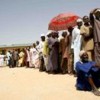 Nigerian men queue to vote at a polling station in Katsina, northern Nigeria, in 2007. Activists say women are still politically marginalised.  Credit: Tiggy Ridley/IRIN