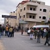 Palestinian protestors at the Qalandia checkpoint.  Credit: Mel Frykberg/IPS