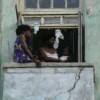 Cracks in old building in Santiago, Cuba. Credit: Jorge Luis Baños/IPS