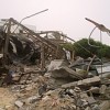 Gazan dairy bombed out in Israeli air raid. Credit: Mel Frykberg/IPS