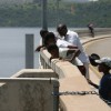 Steady, the Maguga dam wall is 115 metres high: reservoirs and careful coordination help avoid conflict over the Komati River's water. Credit:  Mantoe Phakathi/IPS