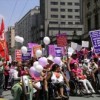 Brazilian protesters demanding the decriminalisation of abortion. Credit: Courtesy of Marisa Sanematsu/Patrícia Galvão Agency
