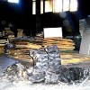 The desecrated interior of Lubban Ash Sharqiya village mosque with Qurans piled alongside shoes.  Credit: Mel Frykberg/IPS
