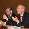 Disillusioned: Supachai Panitchpakdi, secretary general of UNCTAD, and Jean Feyder, president of UNCTAD