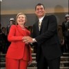Hillary Clinton and Rafael Correa Credit: Courtesy of Ecuador's Ministry of Foreign Relations