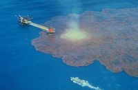 The Ixtoc I oil well blowout lasted from June 1979 to March 1980. Credit: NOAA