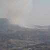 Smoke rises from the fire on Cudi mountain. Credit: Sirnak Municipality