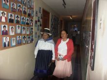 Angélica Mendoza and Adelina García of ANFASEP, in the Museum of Memory, Ayacucho. Credit: Elías Navarro/IPS Angélica Mendoza and Adelina García of ANFASEP, in the Museum of Memory, Ayacucho. Credit: Elías Navarro/IPS