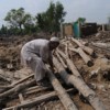 The floods have destroyed Azakhel camp in Pakistan, home to Afghan refugees. Credit: Ashfaq Yusufzai/IPS