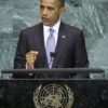 U.S. President Barack Obama addresses the U.N. General Assembly Thursday. Credit: UN Photo/Rick Bajornas