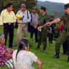 Soldiers harassing indigenous women in Guerrero.  Credit: Courtesy of Tlachinollan Human Rights Centre