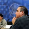 Gaiashkibos, ILRC board member, represented Lac Courte Oreilles Chippewa at the U.S. State Department consultation on the UN Indigenous Declaration. Credit: Courtesy of Ginny Underwood/ILRC