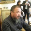 Ai Weiwei at the London gallery. Credit: Antoaneta Becker