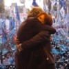 Kirchner and Fernández hug in a rally for democracy. Credit: Office of the president of Argentina