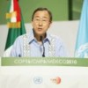 Secretary-General Ban Ki-moon addresses the Climate Change Conference in Cancún, Mexico. Credit: UN Photo/Paulo Filgueiras