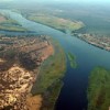 The Zambezi at the border where Botswana, Namibia, Zambia and Zimbabawe meet: basin-wide cooperation can help to avoid flood-related damage. Credit: Brian McMorrow/Wikicommons