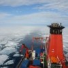 Photo of German research vessel Maria S. Merian in sea ice northwest of Svalbard in August 2007. Credit: N. van Nieuwenhove, IFM-GEOMAR