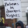 Since last week, thousands upon thousands of workers have occupied the State Capitol building in Madison, Wisconsin. Credit: d76/flickr/creative commons license