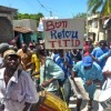 Fanmi Lavalas march for Aristide's return descends from Bel-air on Feb. 18. Credit: Ansel Herz/IPS