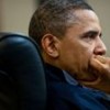 President Barack Obama listens during one in a series of meetings discussing the mission against Osama bin Laden on May 1. Credit: White House Photo by Pete Souza