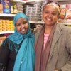 Saido Farah (L) and Deeqo Jibril (R) inside Farah's business, Roots Halal Meat Market. Credit: Talia Whyte/IPS