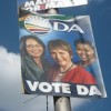 The Democratic Alliance election posters that have people talking. Credit: Zukiswa Zimela/IPS
