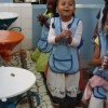 Students learning how to use the canacla: 30 seconds of hand washing while singing and dancing. Credit: Benoit Vanhercke 