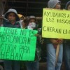 Indigenous children hold placards supporting the struggle in Cherán. Credit: Daniela Pastrana/IPS