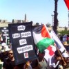 Israelis and Palestinians join the demonstration together. Credit: Pierre Klochendler/IPS.