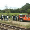 Mexican authorities checking migrants' papers. Credit: Courtesy Instituto Nacional de Migración