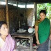 Garo tribal women take a tea break from forest patrol. Credit: Naimul Haq/IPS