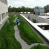 Employees and patients alike enjoy the green roof at the Belisario Domínguez Hospital. Credit: Verónica Díaz Favela/IPS