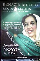 Dust jacket of 'Reconciliation', Benazir Bhutto's posthumously published memoir. Credit: Beena Sarwar/IPS Dust jacket of 'Reconciliation', Benazir Bhutto's posthumously published memoir. Credit: Beena Sarwar/IPS