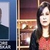 Pakistani talk show host Shaheen Salahuddin takes a phono from Indian analyst Uday Bhaskar following the Mumbai carnage  Credit: Indus TV