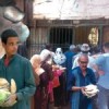 At a bread queue in Cairo. Credit: Khaled Moussa al-Omrani