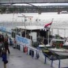 The Danube research ships at Belgrade port. Credit: Vesna Zimonjic