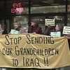 These Grandmothers for Peace were formally arrested shortly after the photo was taken. Credit: Gary Cameron/IPS