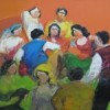 Refugees, painted by Hassan Jouni. Credit:   