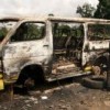 A vehicle that was set alight by suspected Mungiki members in Nairobi. Credit: Julius Mwelu/IRIN